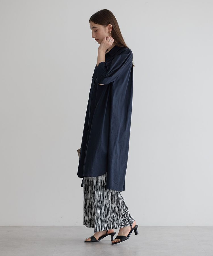 YECCA VECCA「ペーパータッチロングシャツ」|シャツ・ブラウス|