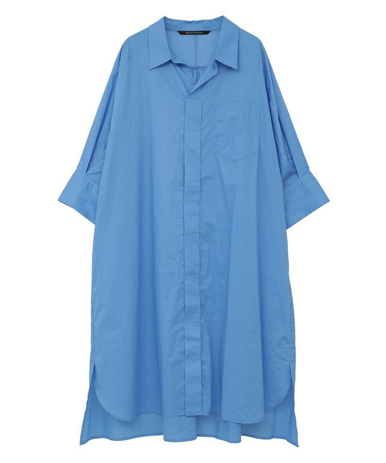 YECCA VECCA「ペーパータッチロングシャツ」|シャツ・ブラウス|