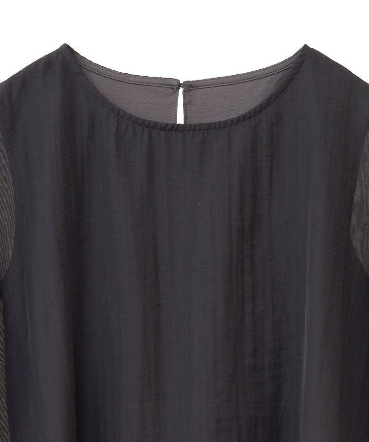 YECCA VECCA「サイドリボンシアーレイヤードプルオーバー」|Tシャツ・カットソー|