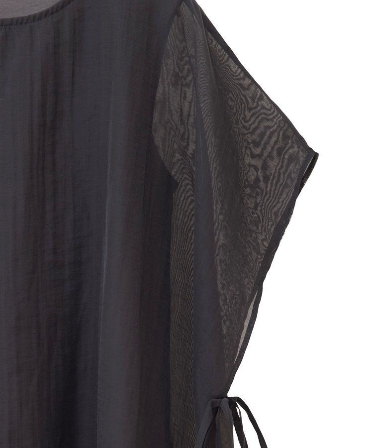 YECCA VECCA「サイドリボンシアーレイヤードプルオーバー」|Tシャツ・カットソー|