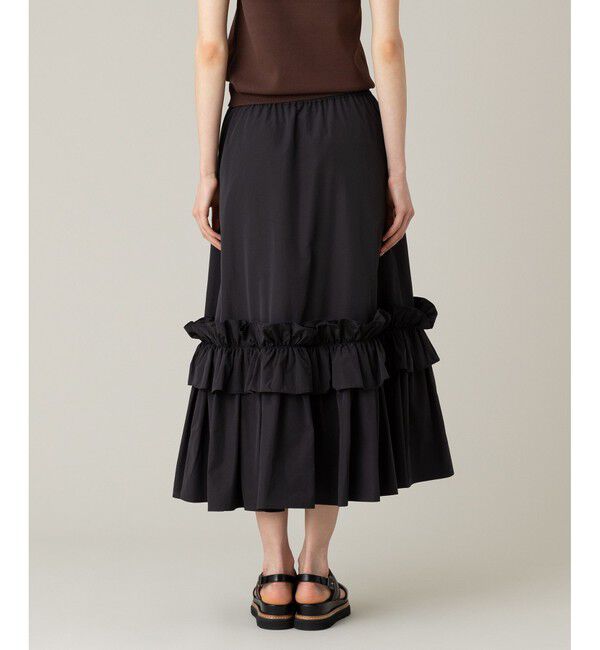 LOULOU WILLOUGHBY「【LOULOU WILLOUGHBY】ハイカウントパピヨンスカート」|フレア|