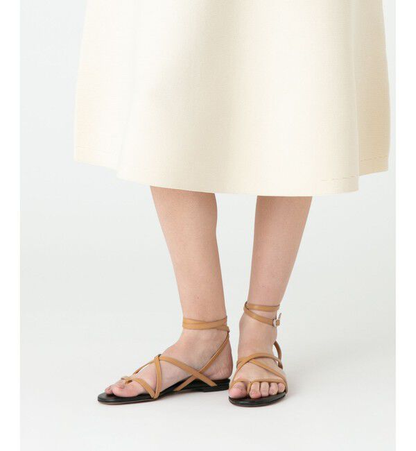 allureville「【HEWN (ヒューン)】THONG LACE-UP SANDAL」|サンダル|
