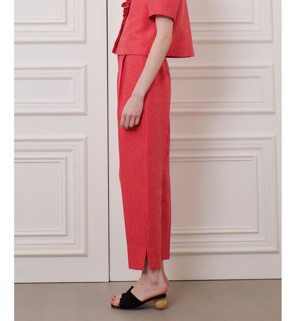 LOULOU WILLOUGHBY「【LOULOU WILLOUGHBY】グログランタックパンツ」|チノ|