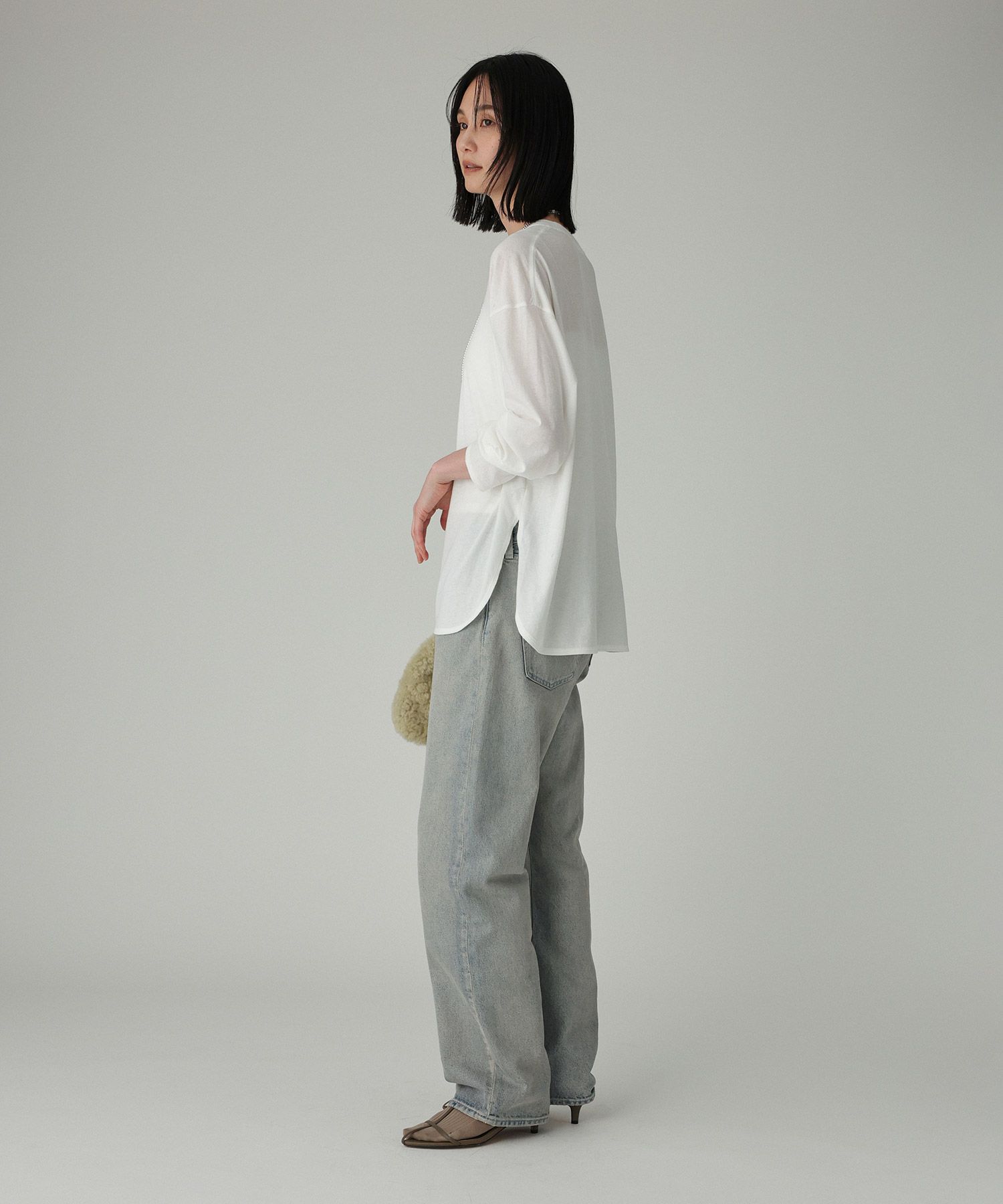 BABYLONE「コットンカシミヤ天竺ロンT」|Tシャツ・カットソー|