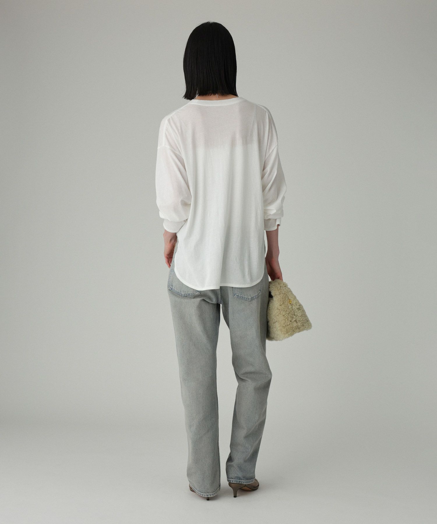 BABYLONE「コットンカシミヤ天竺ロンT」|Tシャツ・カットソー|