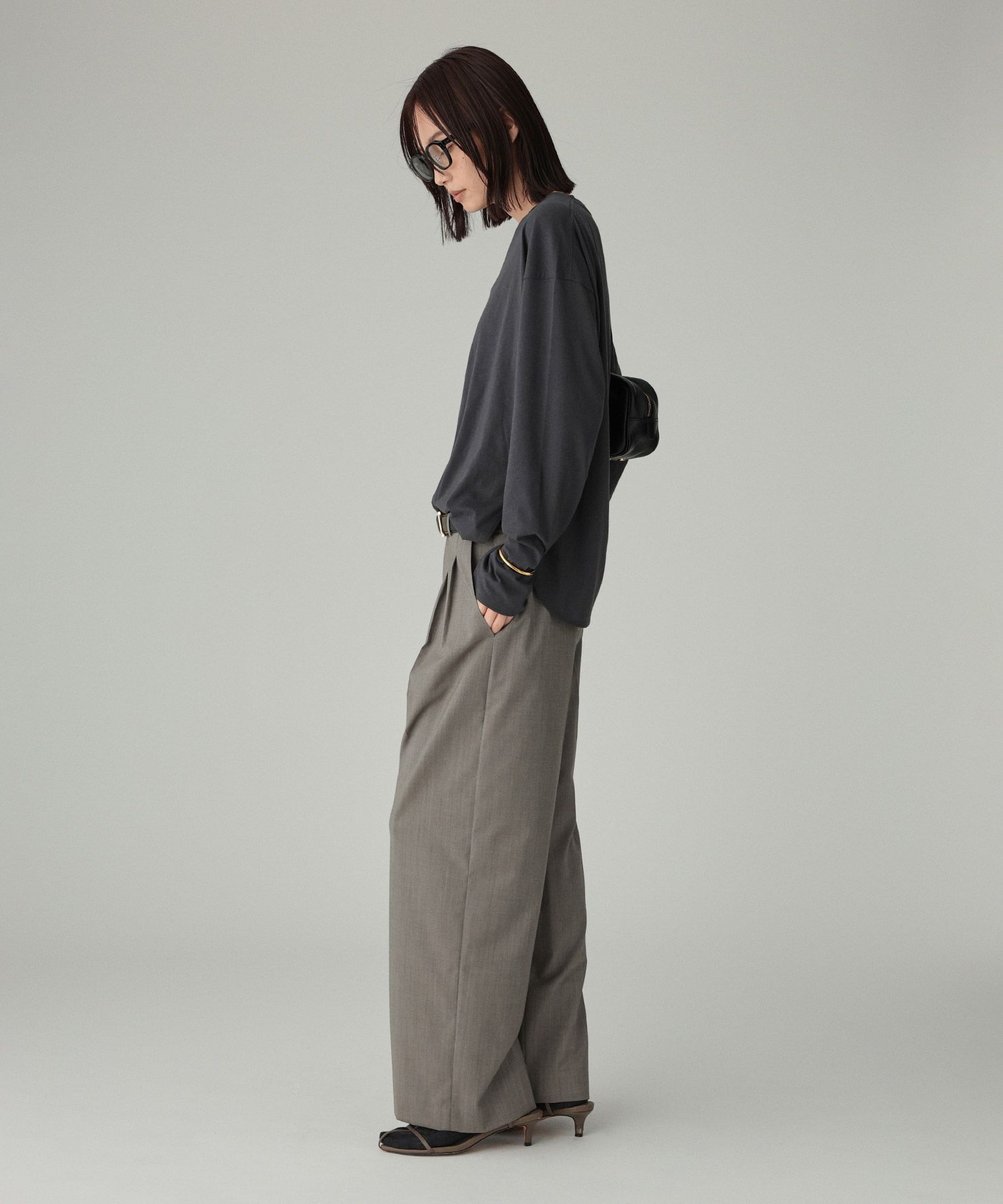 BABYLONE「コットンカシミヤ天竺ロンT」|Tシャツ・カットソー|