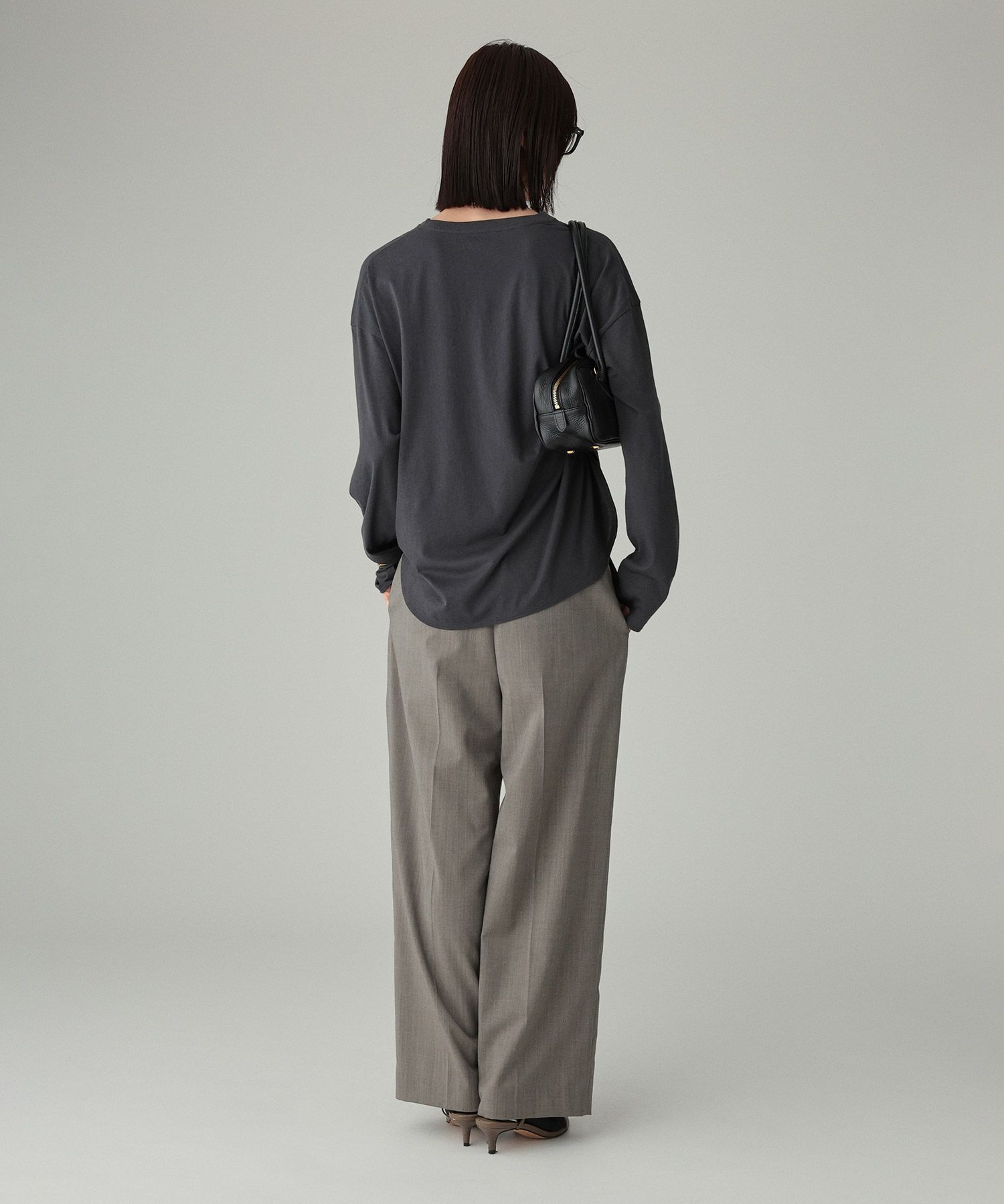 BABYLONE「コットンカシミヤ天竺ロンT」|Tシャツ・カットソー|