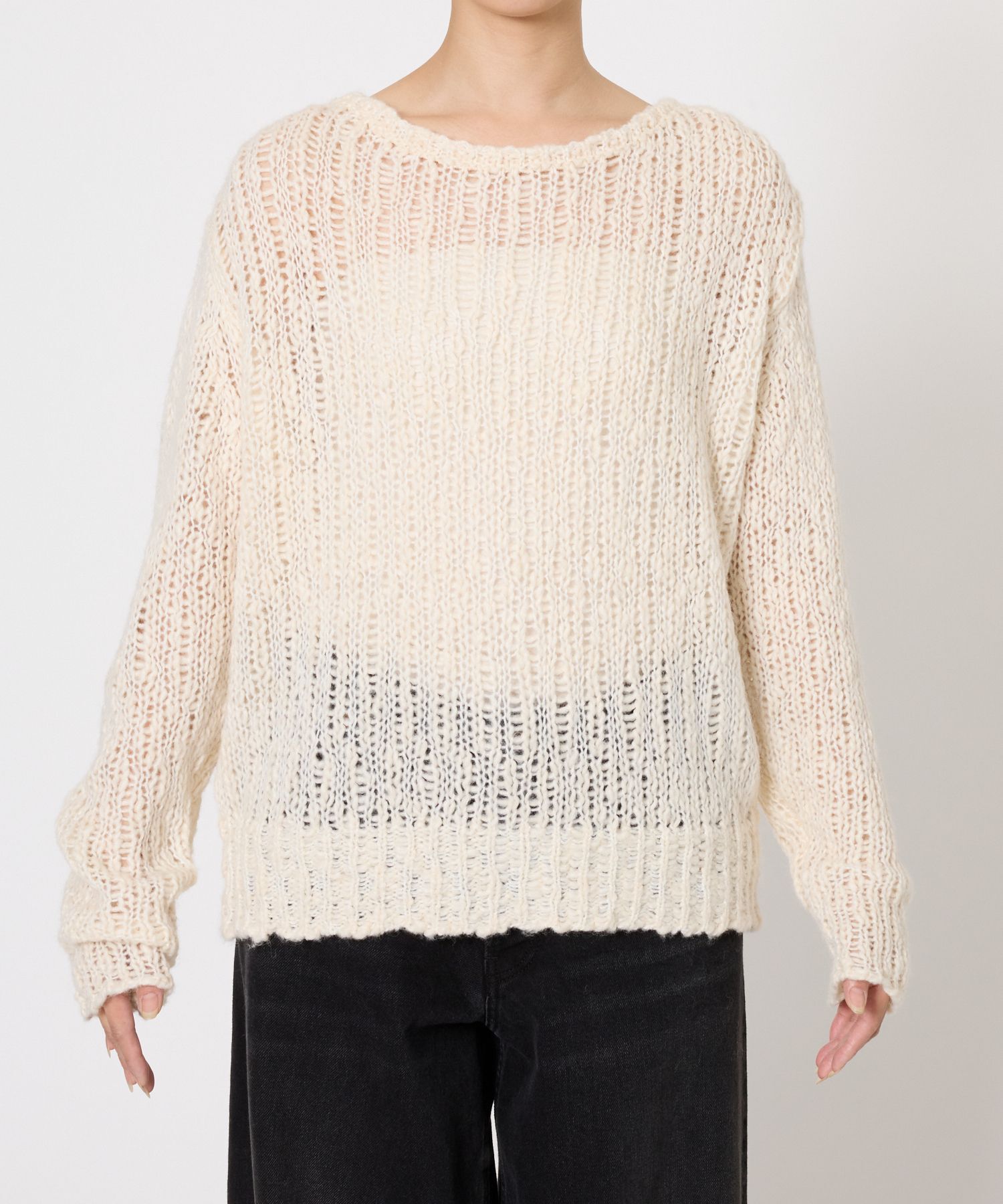 BABYLONE「ローゲージニット2WAYプルオーバー」|ニット・セーター|