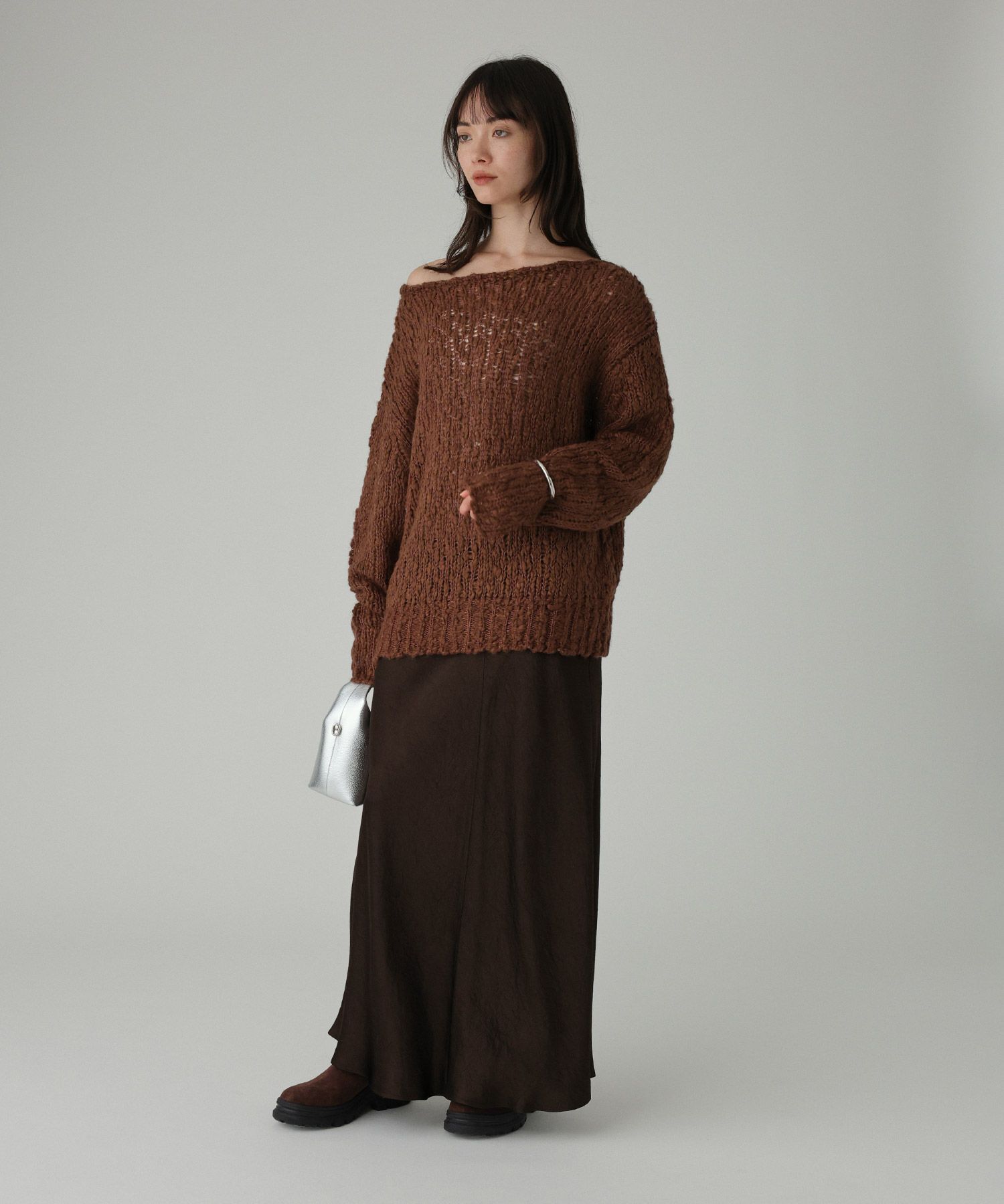 BABYLONE「ローゲージニット2WAYプルオーバー」|ニット・セーター|