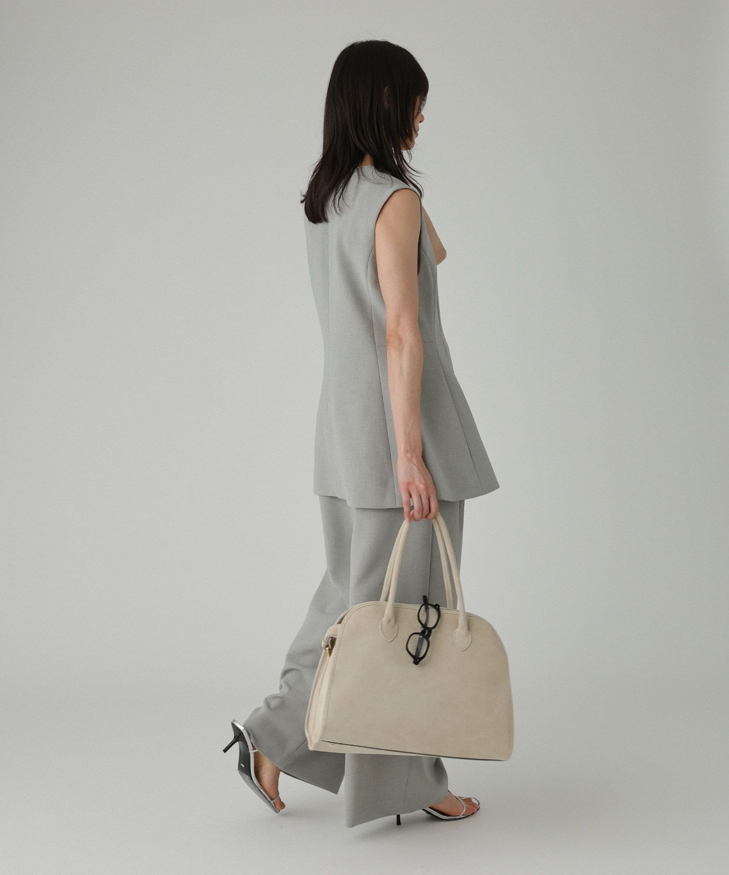 BABYLONE「【多機能素材】シェイプペプラムジレ」|ベスト・ジレ|