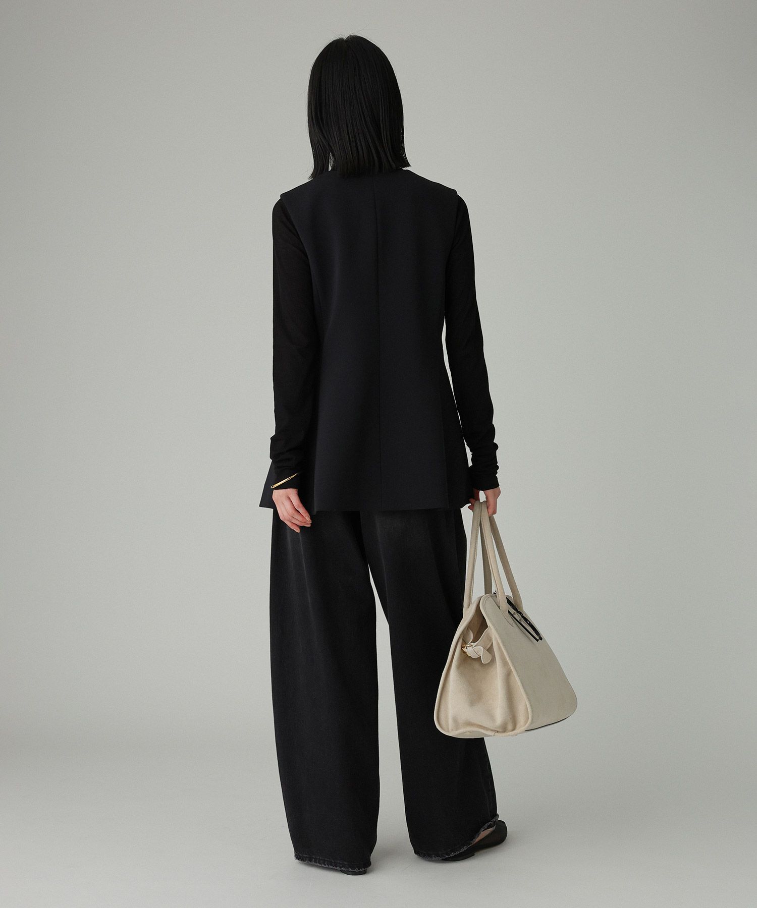 BABYLONE「【多機能素材】シェイプペプラムジレ」|ベスト・ジレ|