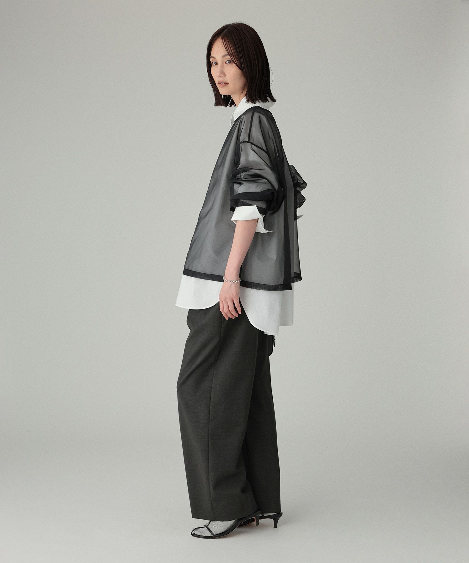 BABYLONE「シアーオーガンジーブラウス」|シャツ・ブラウス|