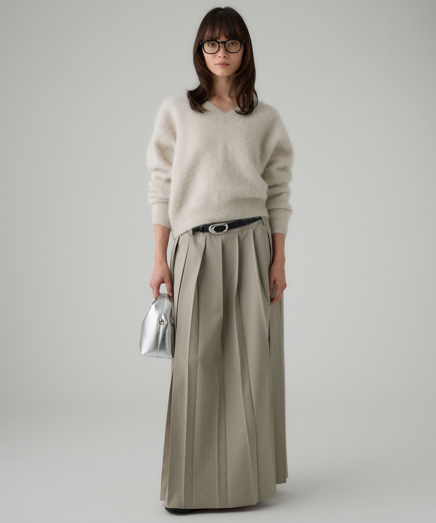 BABYLONE「プリーツフレアスカート」|スカート|