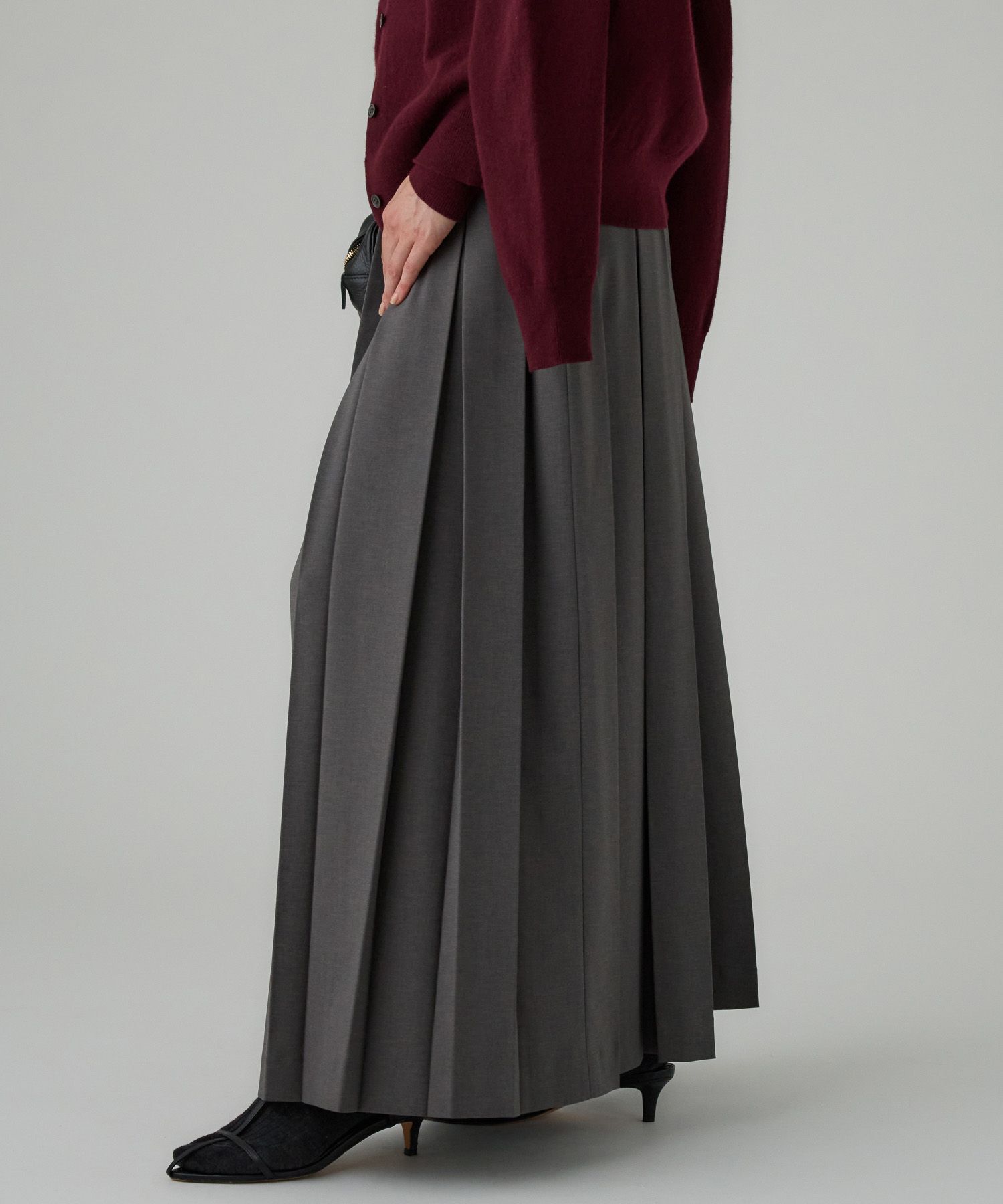 BABYLONE「プリーツフレアスカート」|スカート|