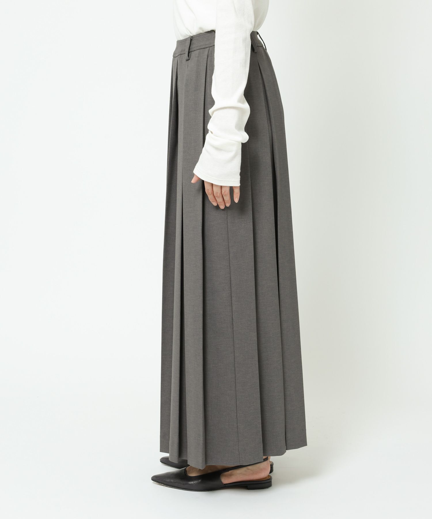 BABYLONE「プリーツフレアスカート」|スカート|