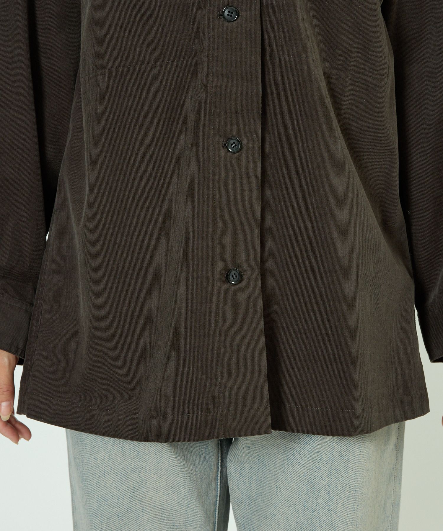 BABYLONE「コットンコーデュロイシャツ」|シャツ・ブラウス|