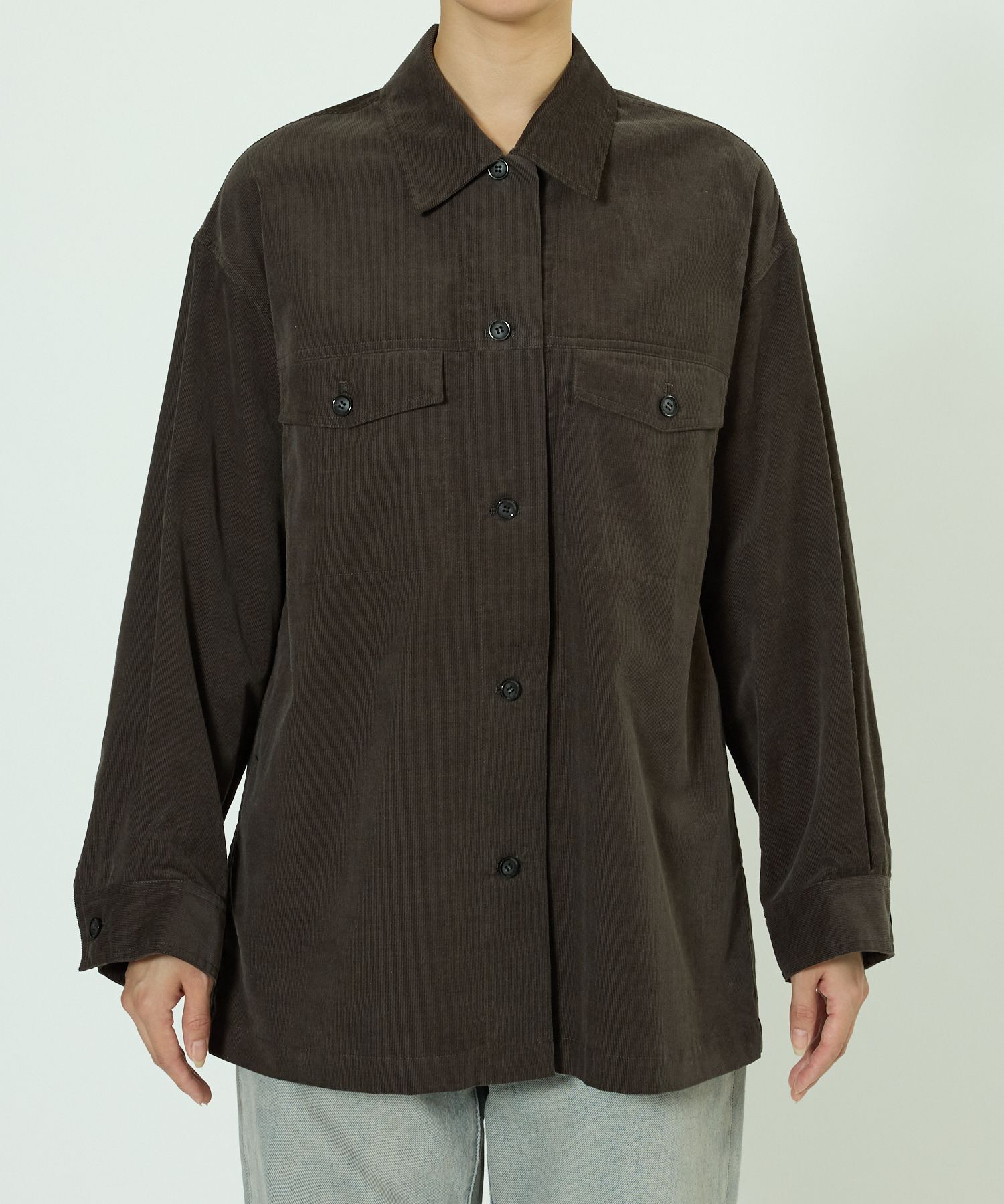 BABYLONE「コットンコーデュロイシャツ」|シャツ・ブラウス|