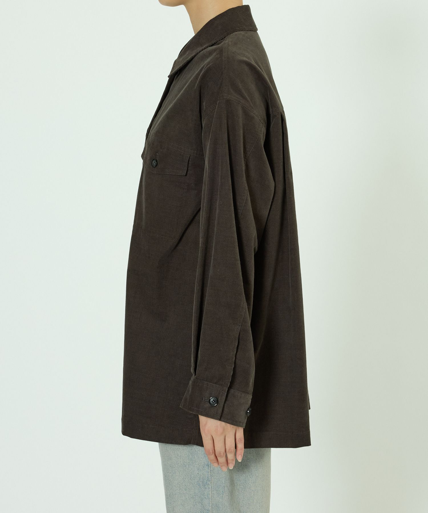 BABYLONE「コットンコーデュロイシャツ」|シャツ・ブラウス|