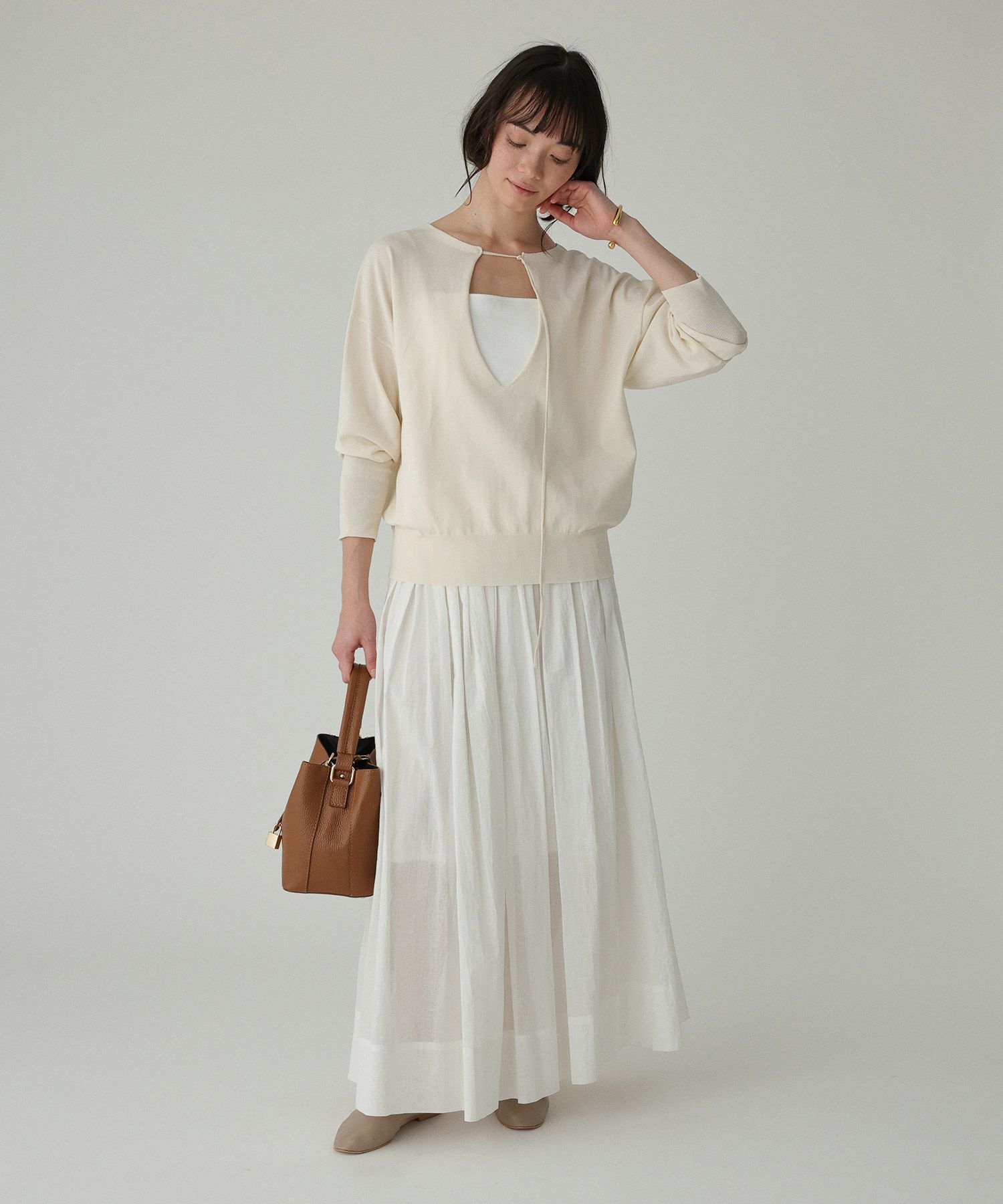 BABYLONE「シアーオーガンスカート」|スカート|