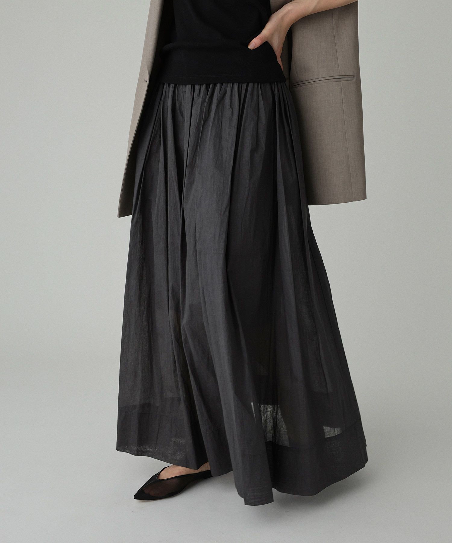 BABYLONE「シアーオーガンスカート」|スカート|ﾁｬｺｰﾙ