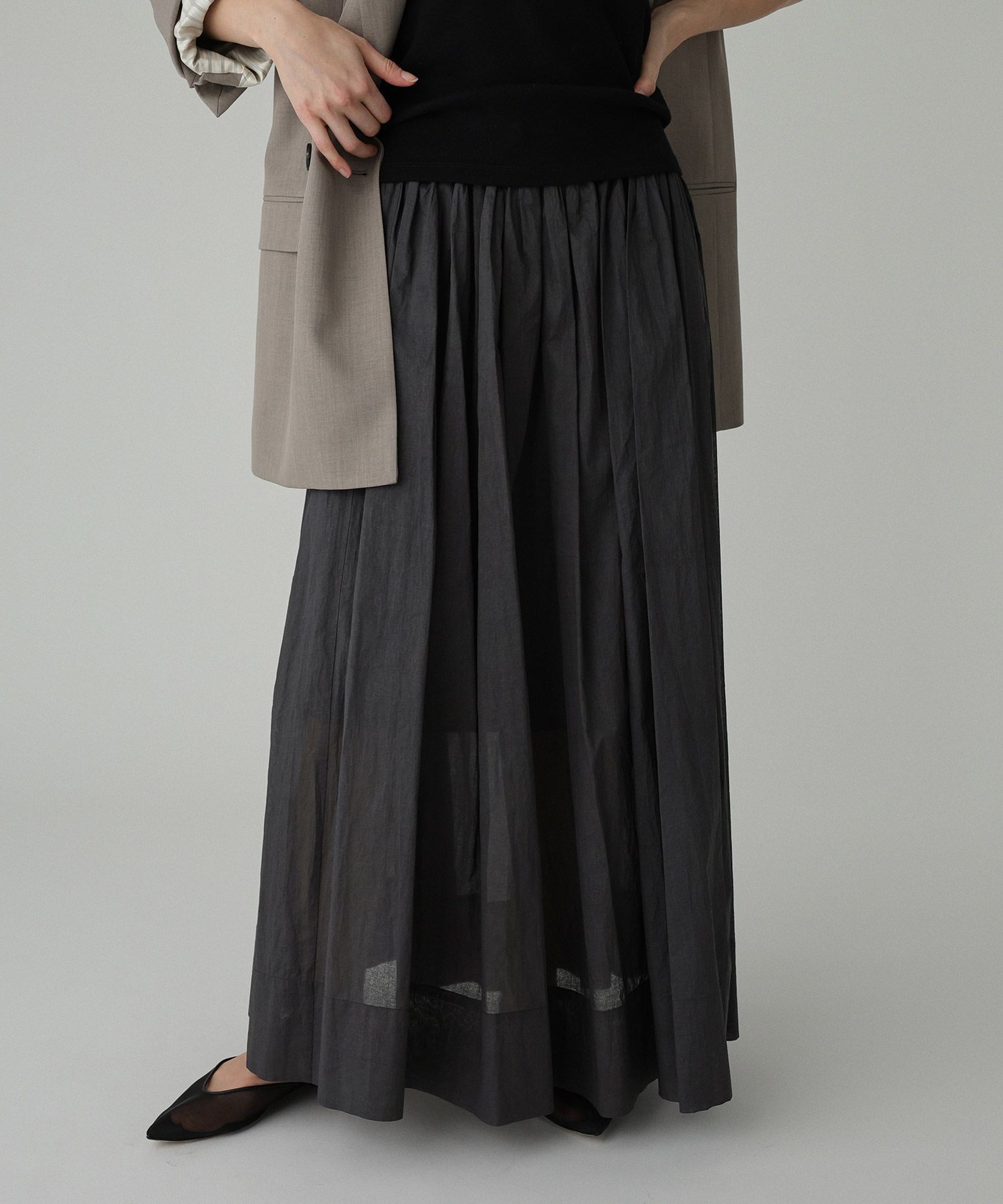 BABYLONE「シアーオーガンスカート」|スカート|