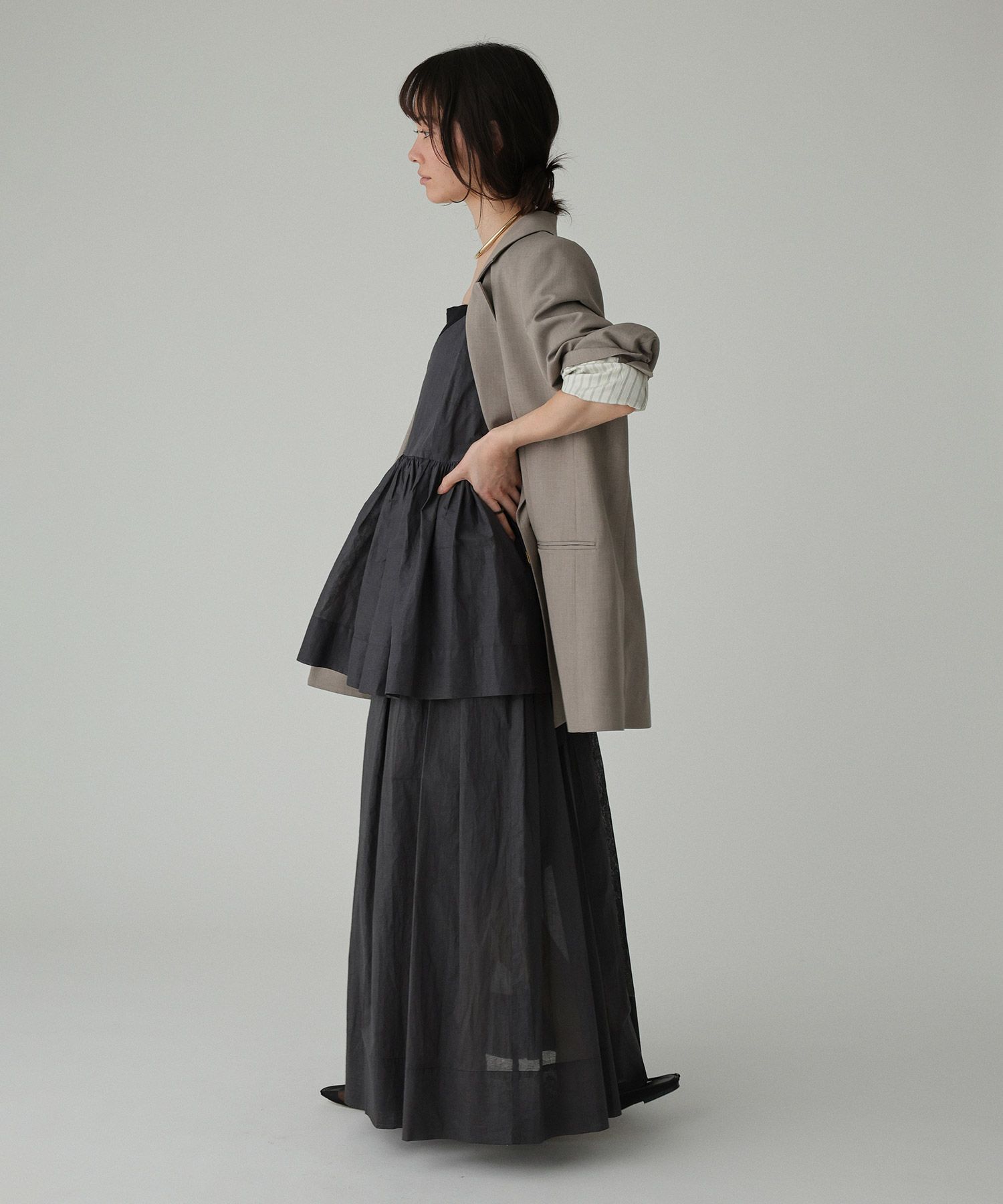 BABYLONE「シアーオーガンスカート」|スカート|