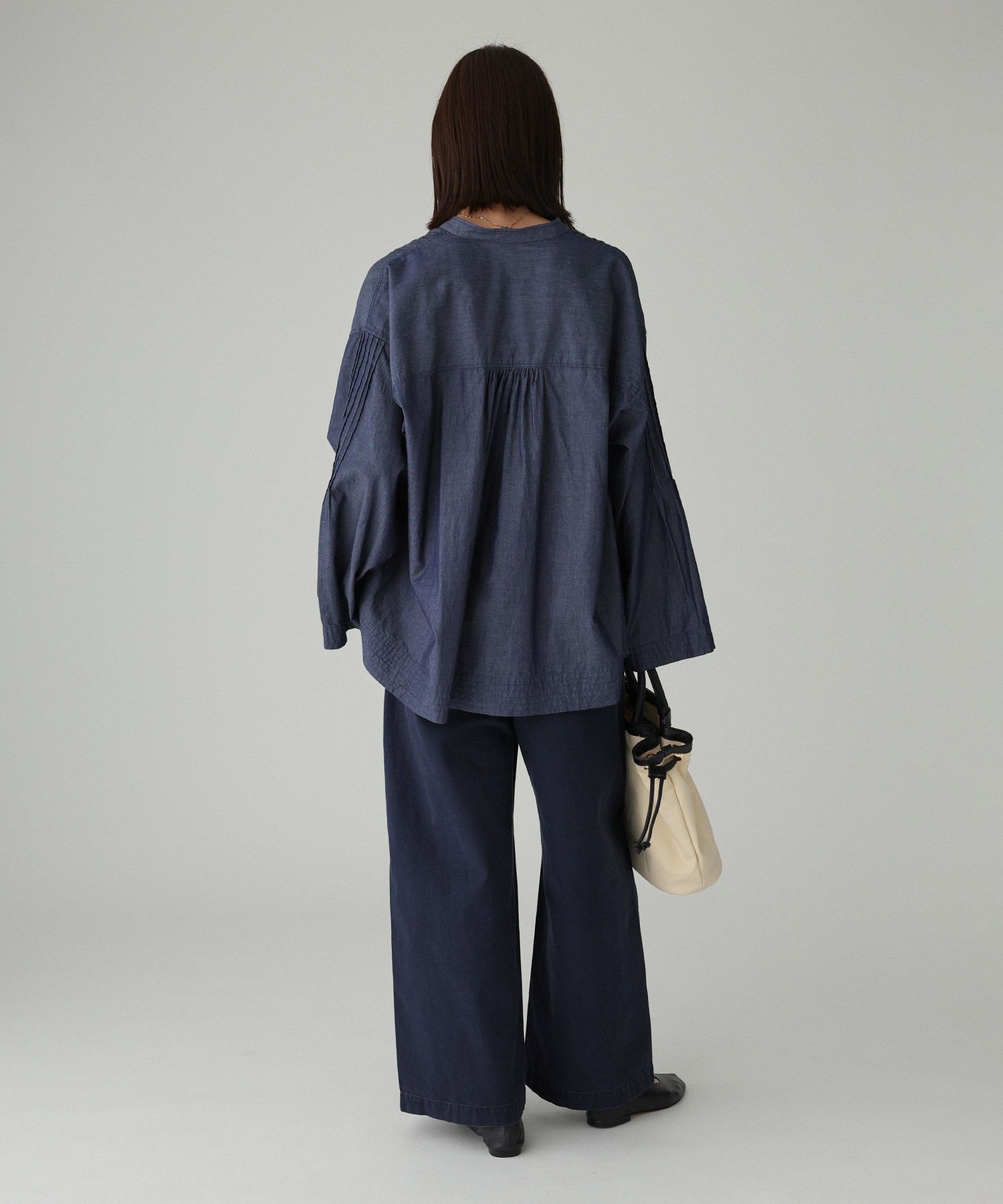 BABYLONE「ピンタックデニムシャツ」|シャツ・ブラウス|