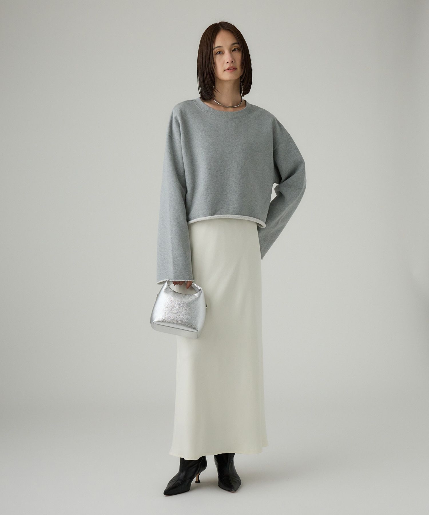 BABYLONE「フェイクスエードバイヤススカート」|スカート|