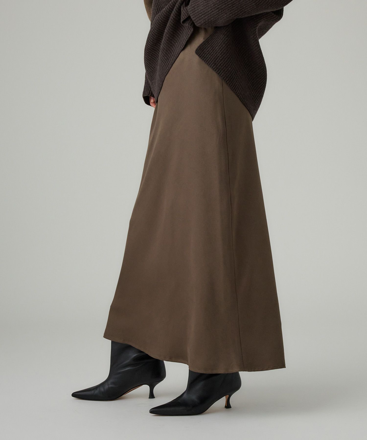 BABYLONE「フェイクスエードバイヤススカート」|スカート|