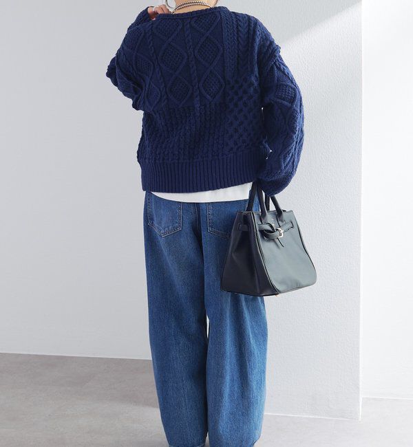  「ミックスケーブルニットプルオーバー」|ニット・セーター|