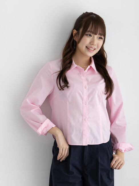 Te chichi「プリンセスラインクロップトシャツ」|シャツ・ブラウス|ピンク