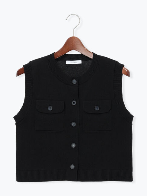 Te chichi「ポケット付きニットベスト」|ニット・セーター|