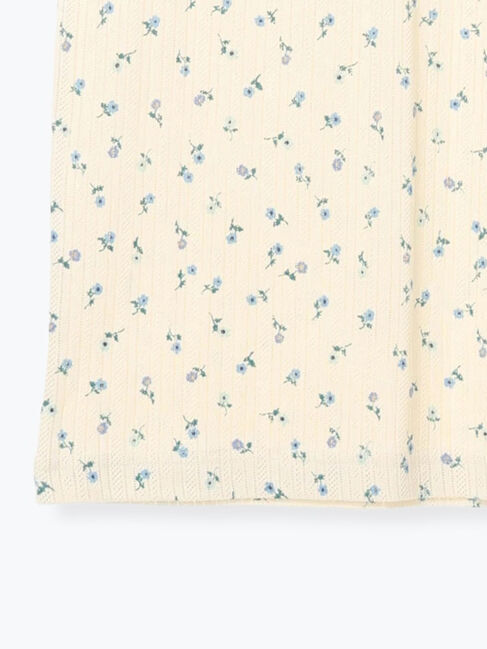 Samansa Mos2「花柄パターンメッシュレース付ノースリーブ」|Tシャツ・カットソー|