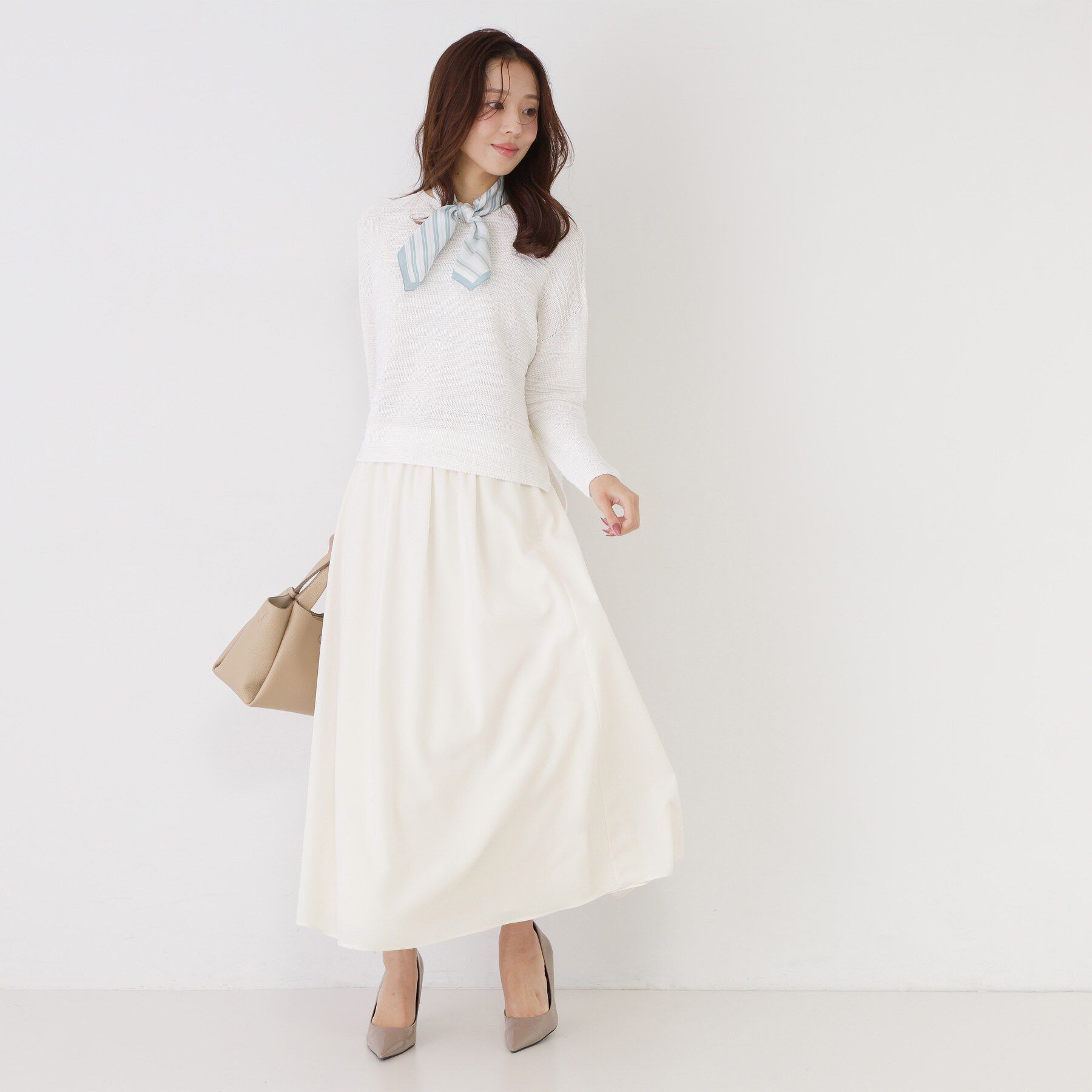 COUP DE CHANCE「【手洗い可／ウエストゴム】エアリーなフレアースカート」|スカート|