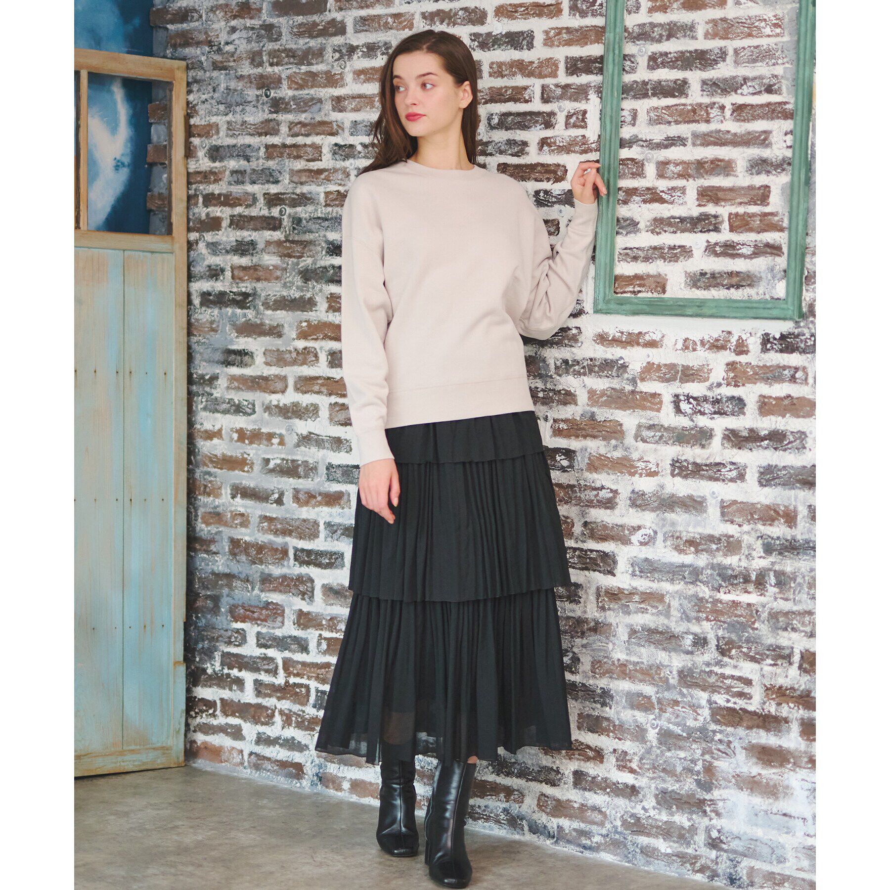 DRESSTERIOR「サスティナブルウラケコットンプルオーバー」|パーカー|