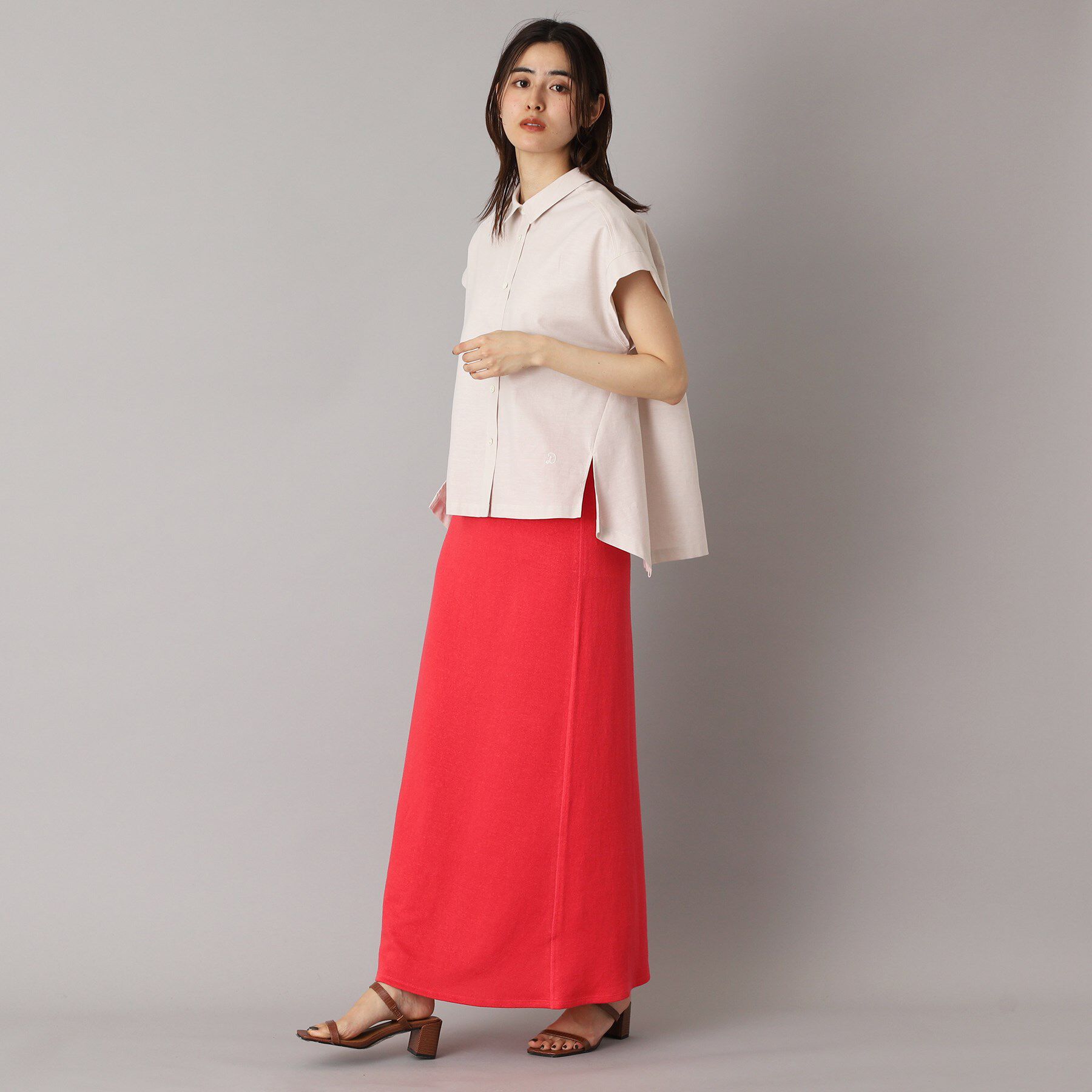 DRESSTERIOR「【日本製/コットン100％】バックフレアオックスシャツ」|シャツ・ブラウス|