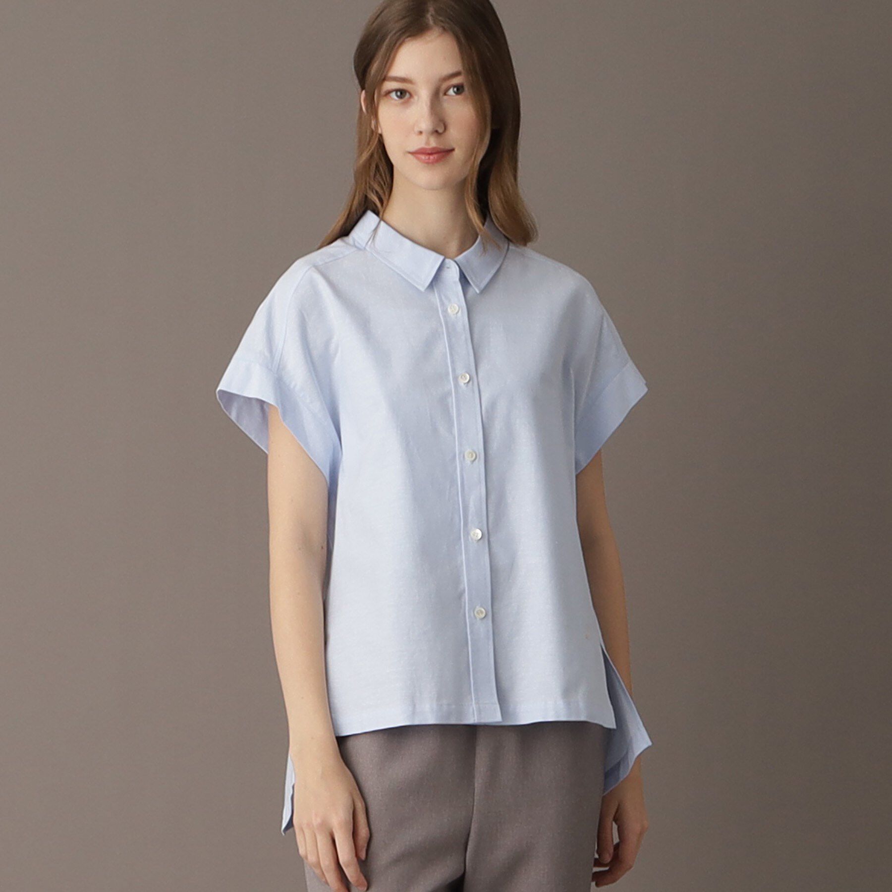 DRESSTERIOR「【日本製/コットン100％】バックフレアオックスシャツ」|シャツ・ブラウス|