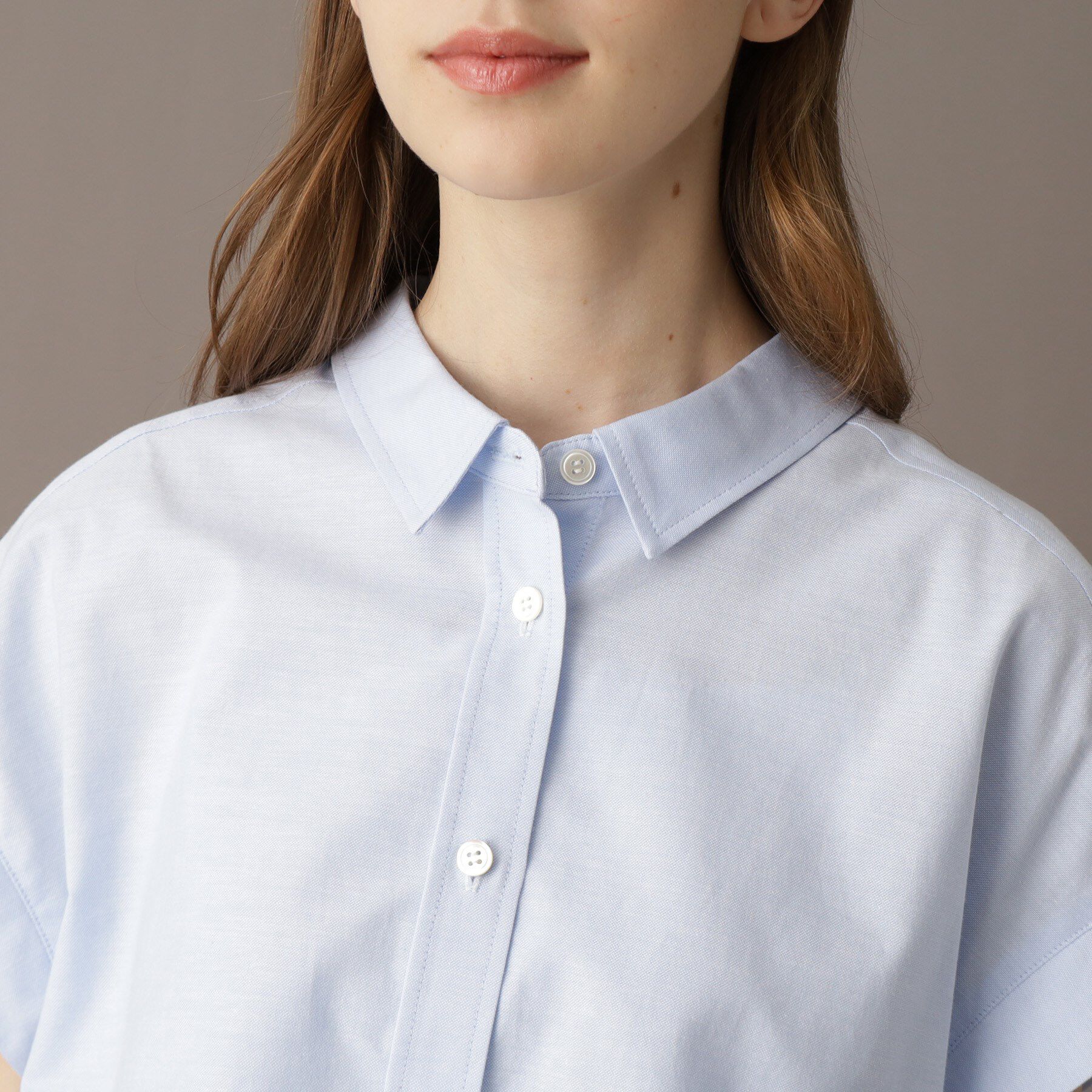 DRESSTERIOR「【日本製/コットン100％】バックフレアオックスシャツ」|シャツ・ブラウス|