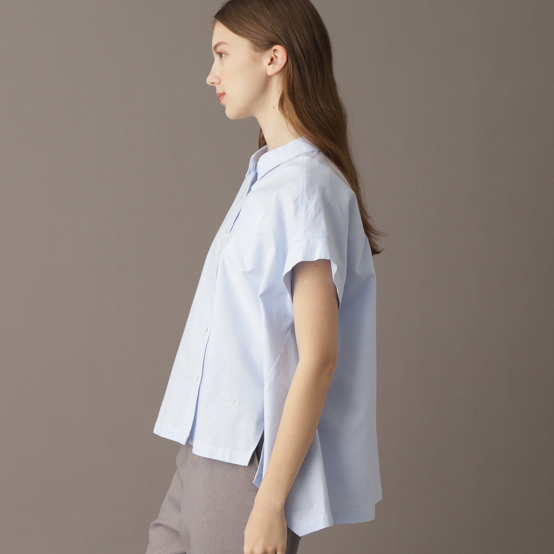 DRESSTERIOR「【日本製/コットン100％】バックフレアオックスシャツ」|シャツ・ブラウス|