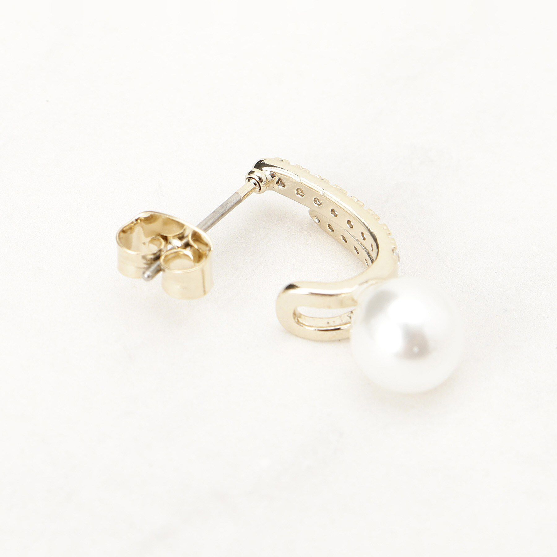 grove「ビジューフェイクパールピアス」|ピアス|
