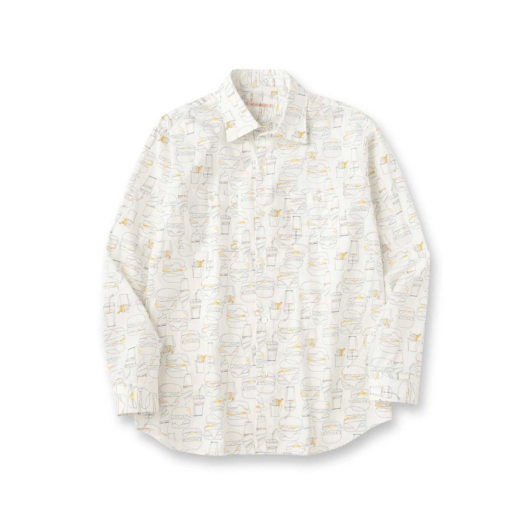 40CARATS&525「ハンバーガープリント シャツ」|シャツ・ブラウス|