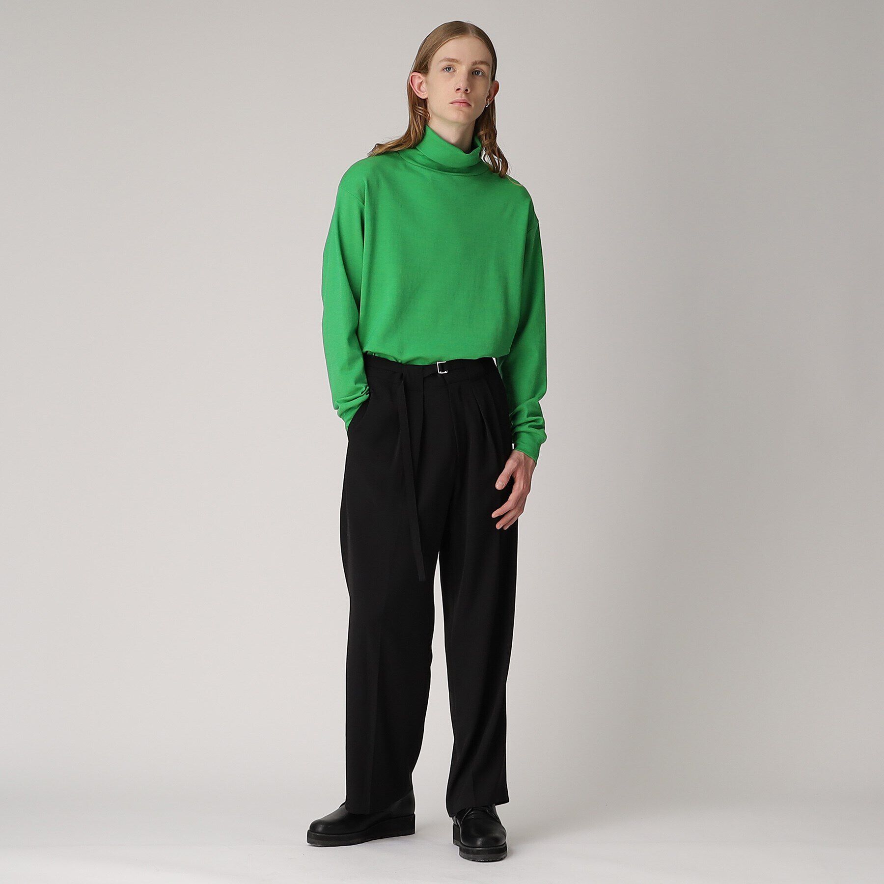 tk.TAKEO KIKUCHI「【S～3L】ミラノリブタートルネックニットソー（ユニセックスアイテム）」|Tシャツ・カットソー|