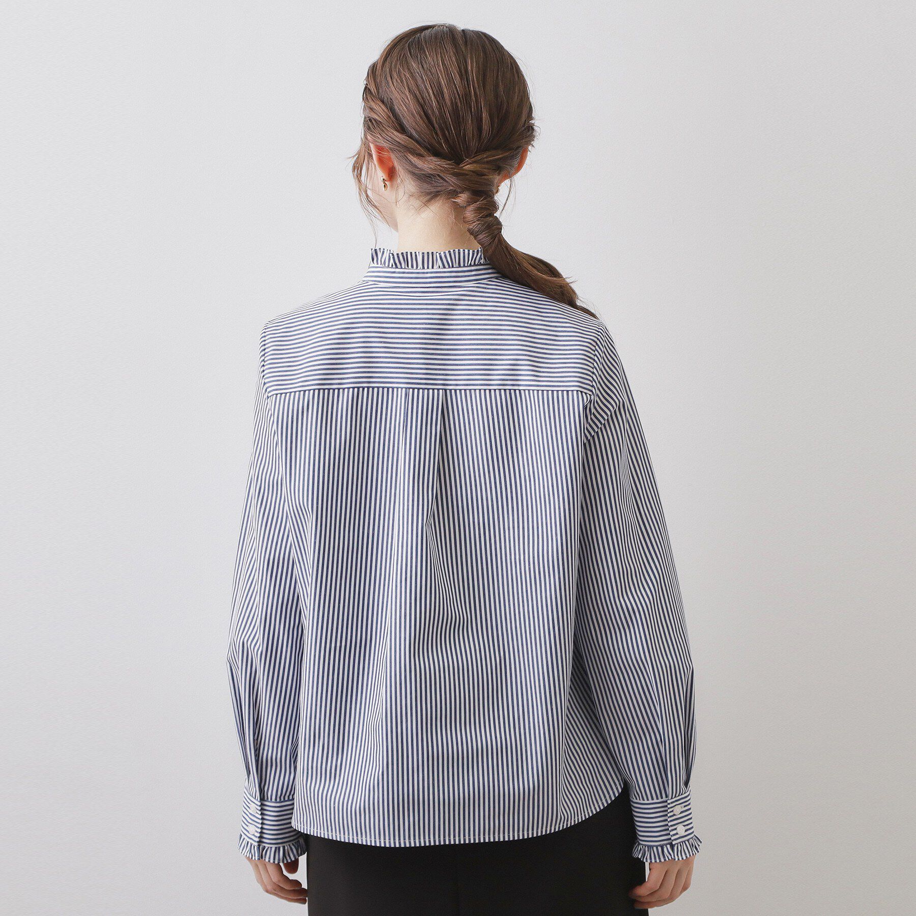 index「ブロードフロントフリルブラウス【洗濯機OK】《5col》」|シャツ・ブラウス|