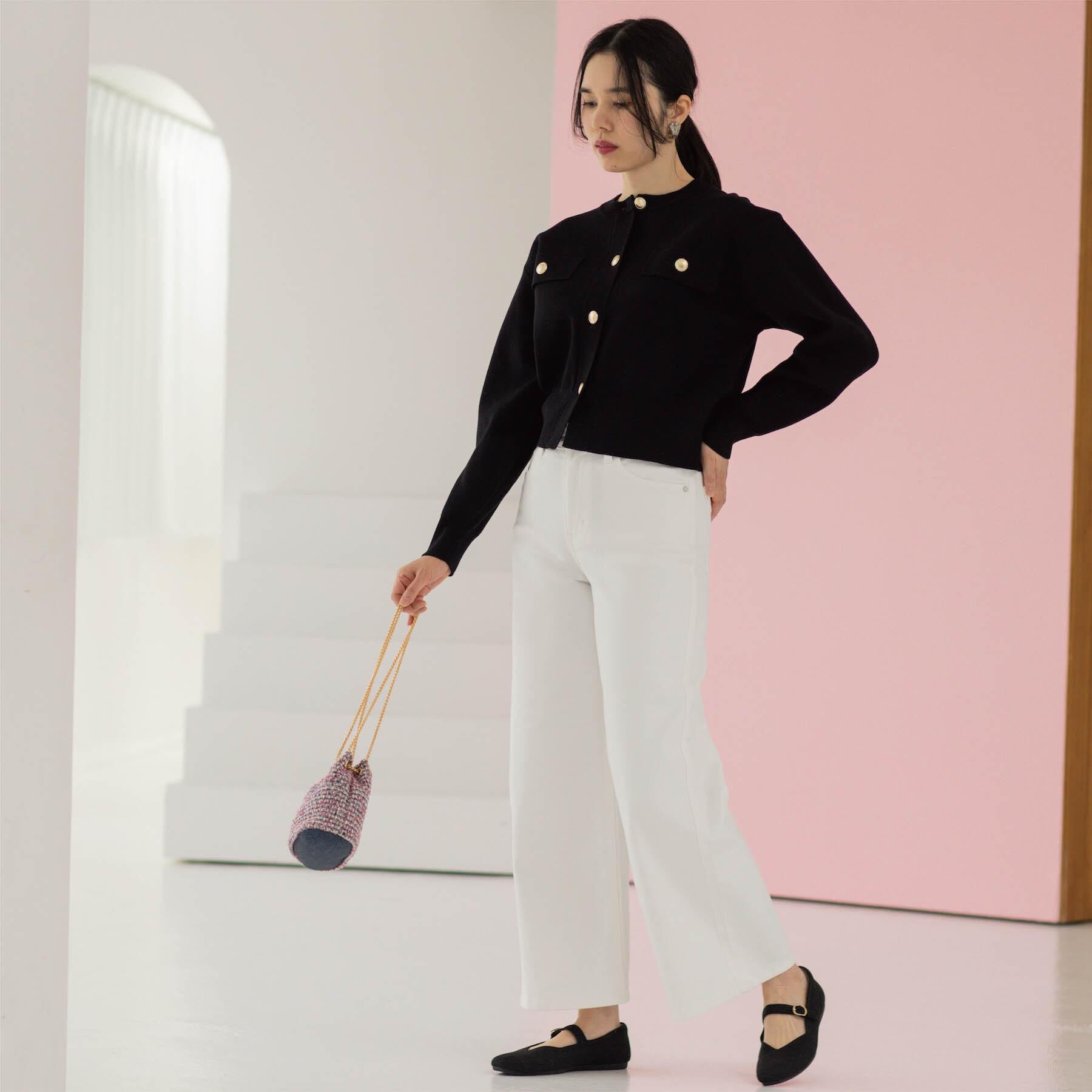 OPAQUE.CLIP「ストレッチバギーデニム【洗濯機洗い可】《SS～LL》」|デニム|