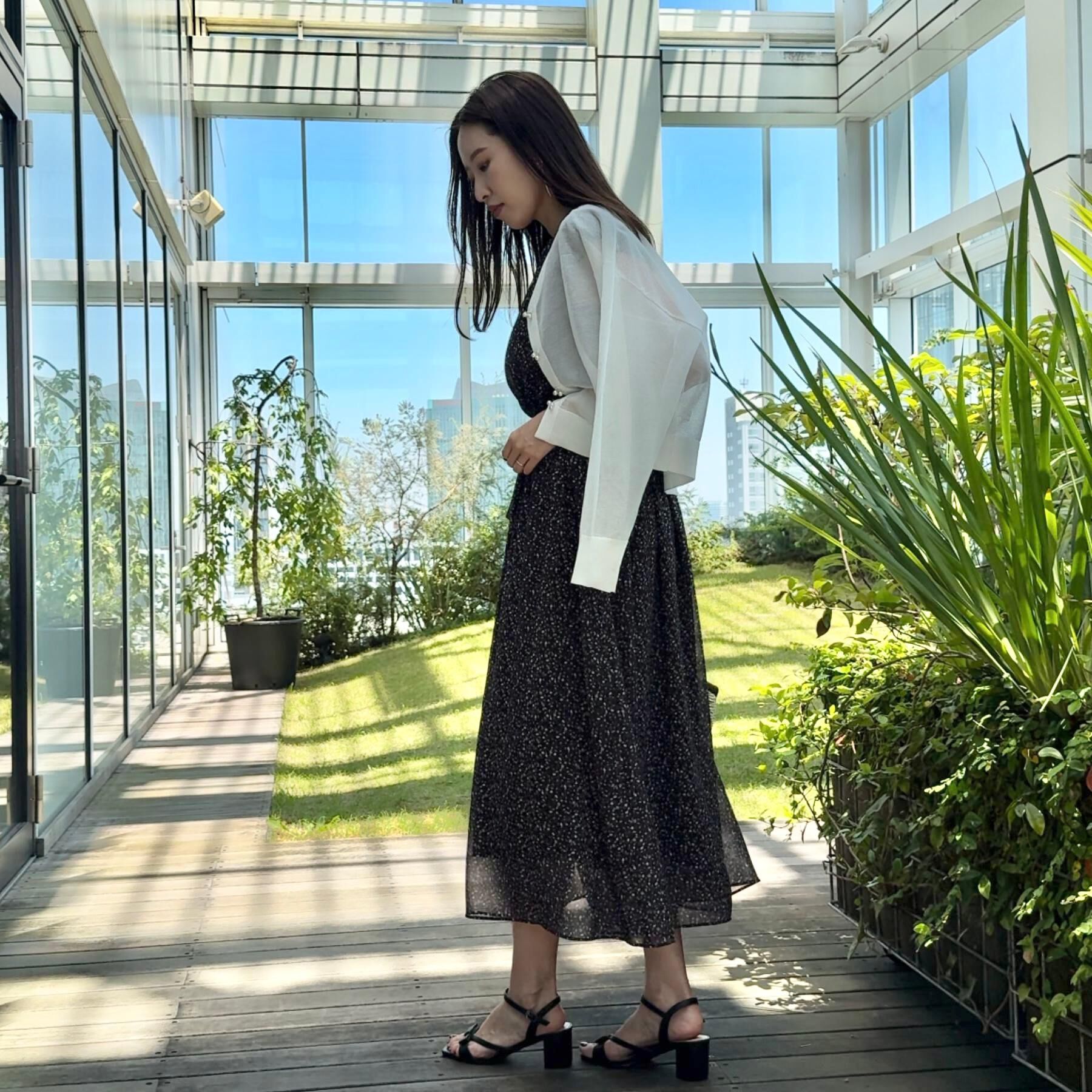 Couture broach「【一枚で着映える・楽ちん・ドライタッチ】フリルスリーブワンピース」|ワンピース|