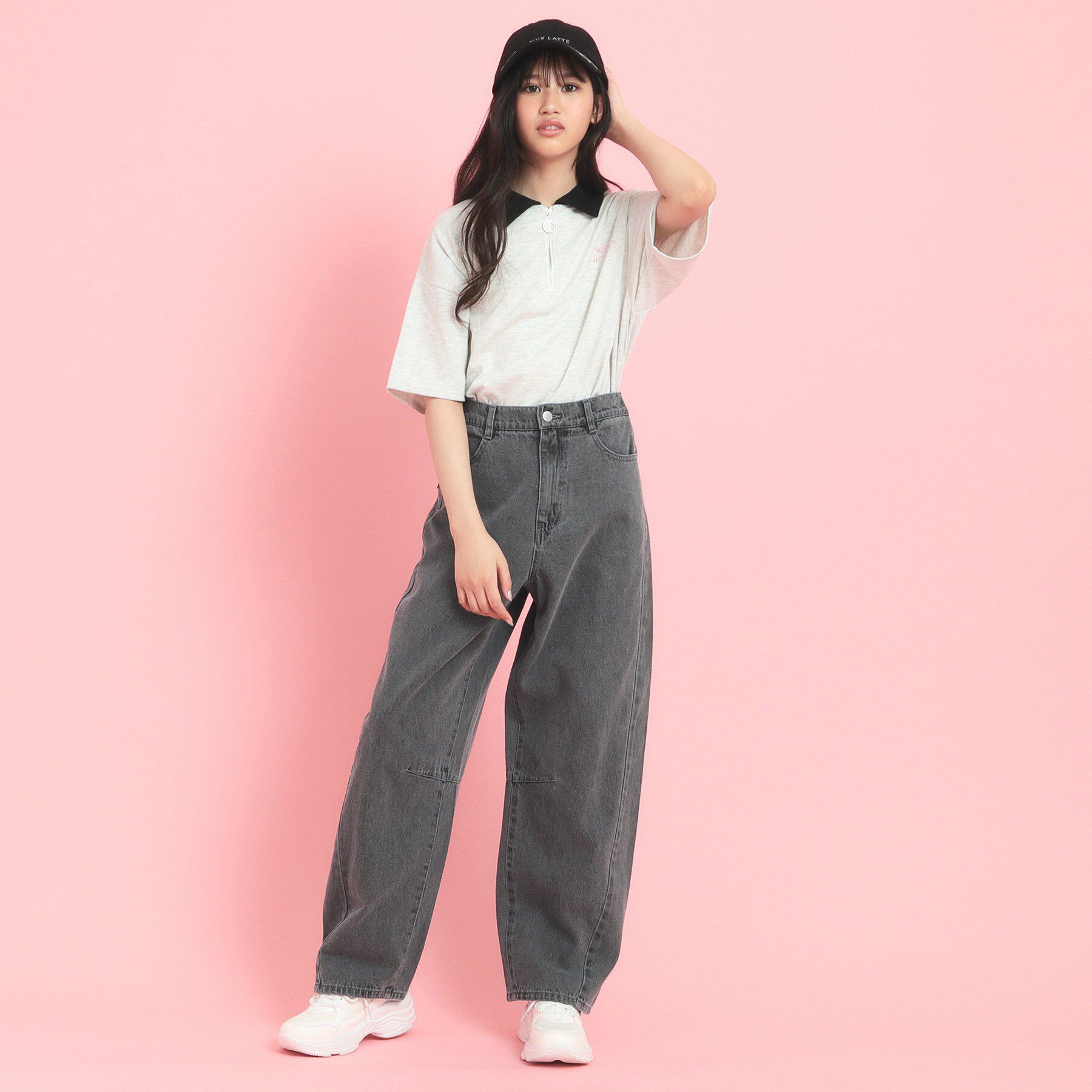 PINK-latte「バレルレッグデニム」|その他|