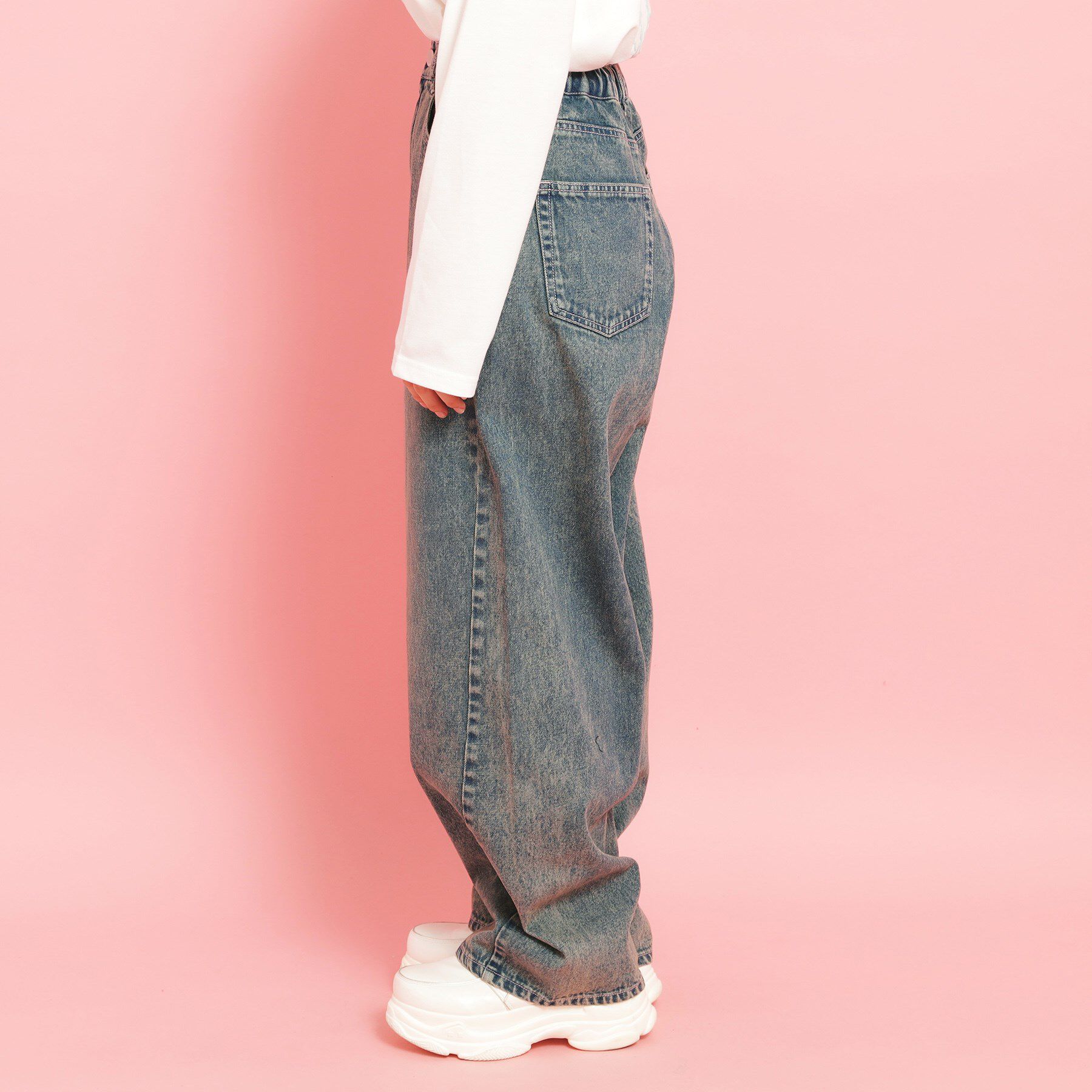 PINK-latte「バレルレッグデニム」|その他|