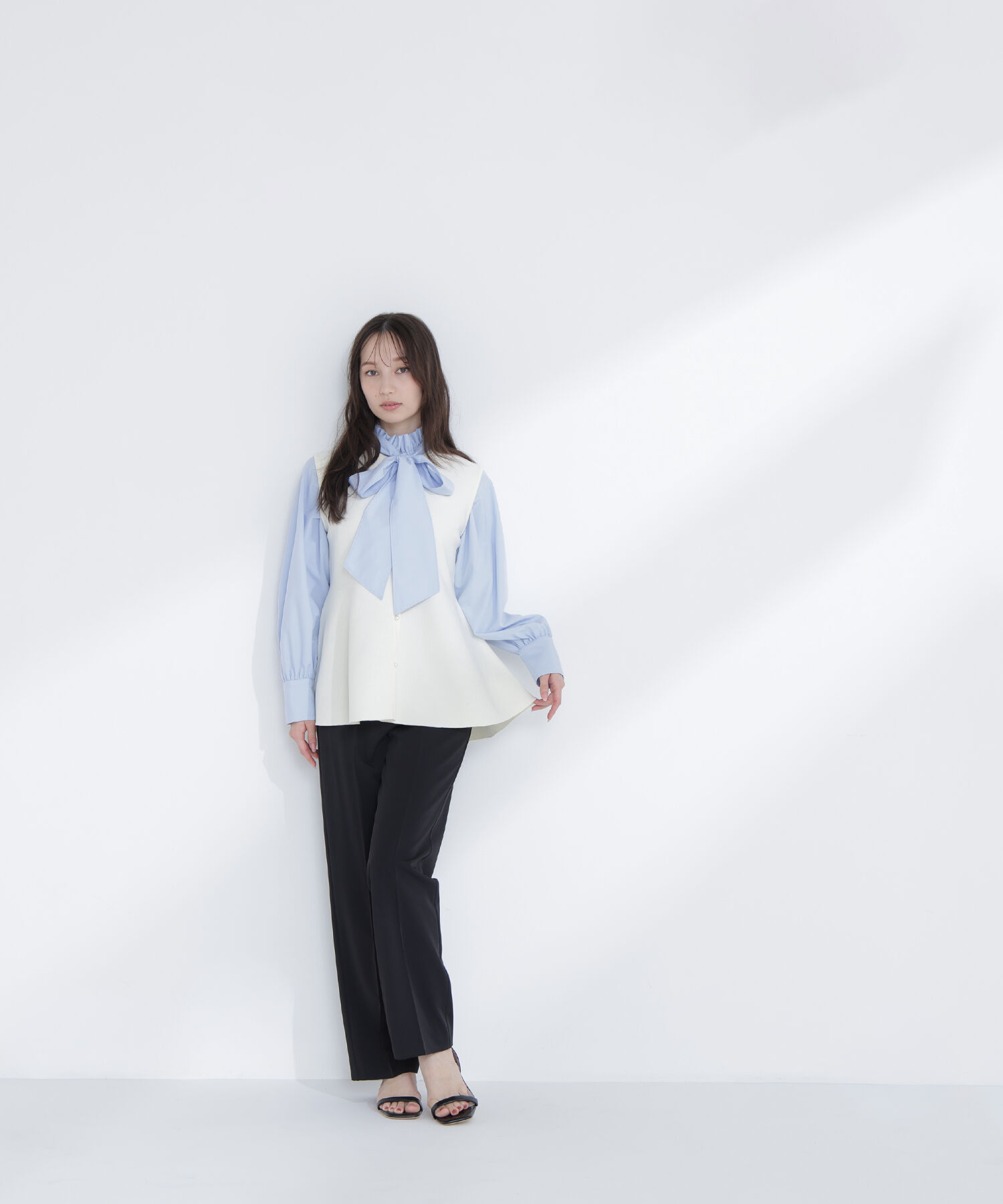  「ペプラムニットジレ」|ニット・セーター|