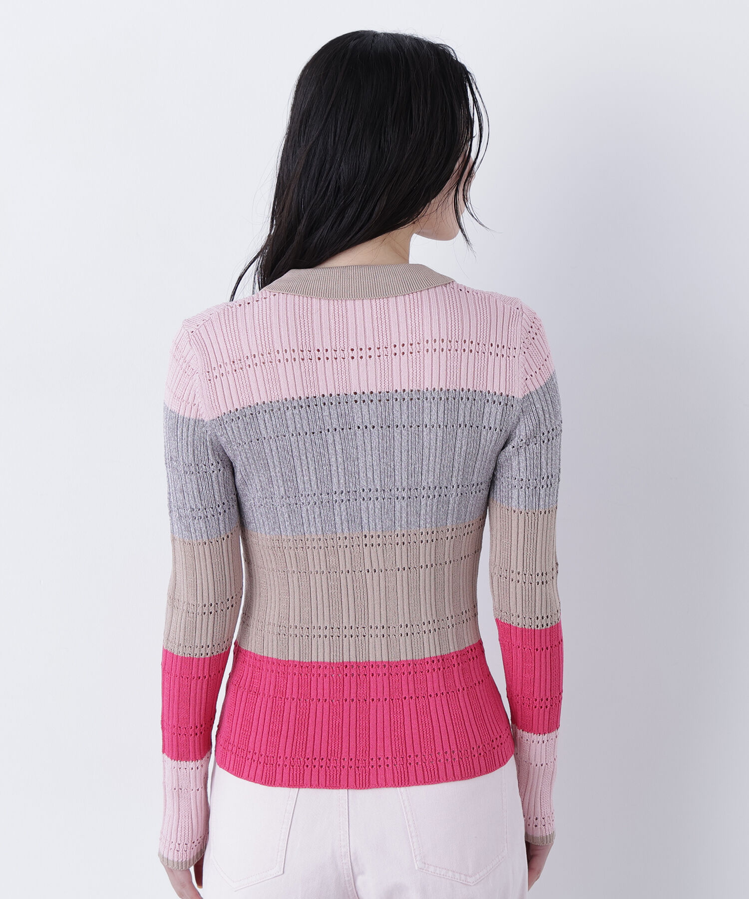  「〈N.〉マルチカラーニットカーディガン」|ニット・セーター|