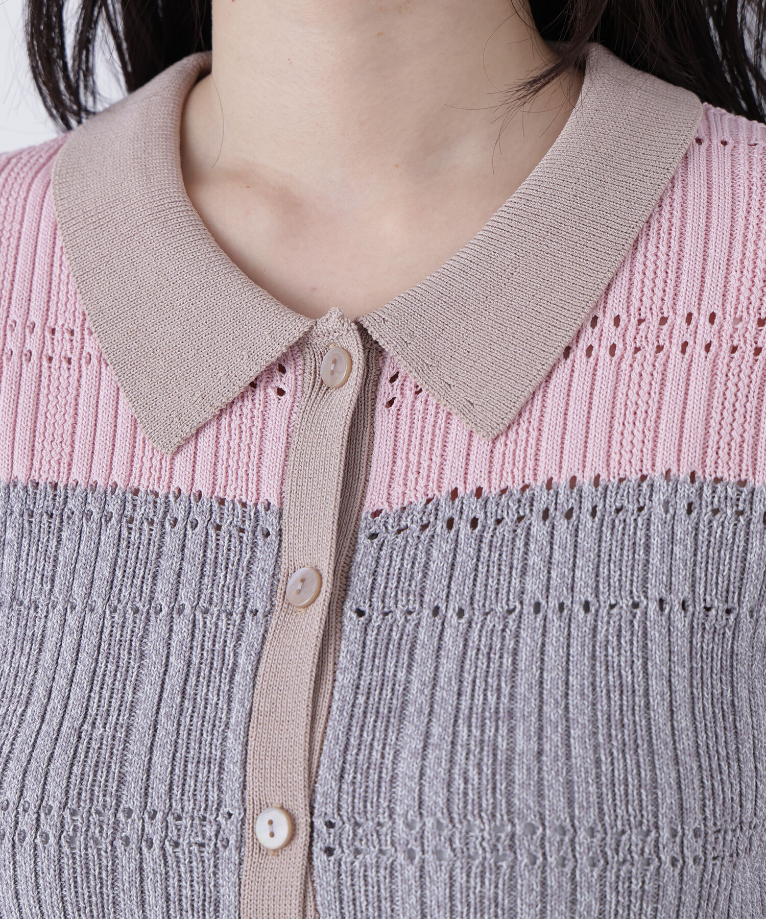  「〈N.〉マルチカラーニットカーディガン」|ニット・セーター|